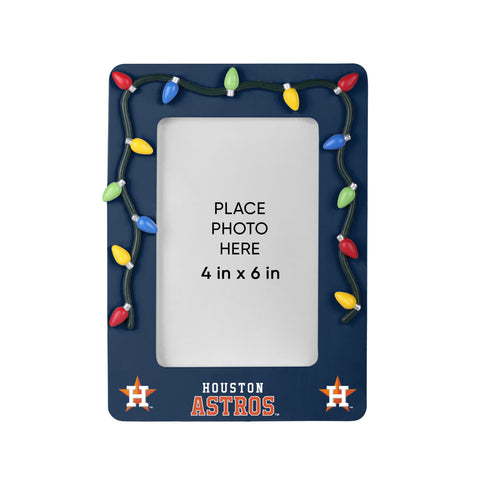 Houston Astros Picture Frame with Holiday Lights