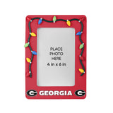 Georgia Bulldogs Picture Frame with Holiday Lights