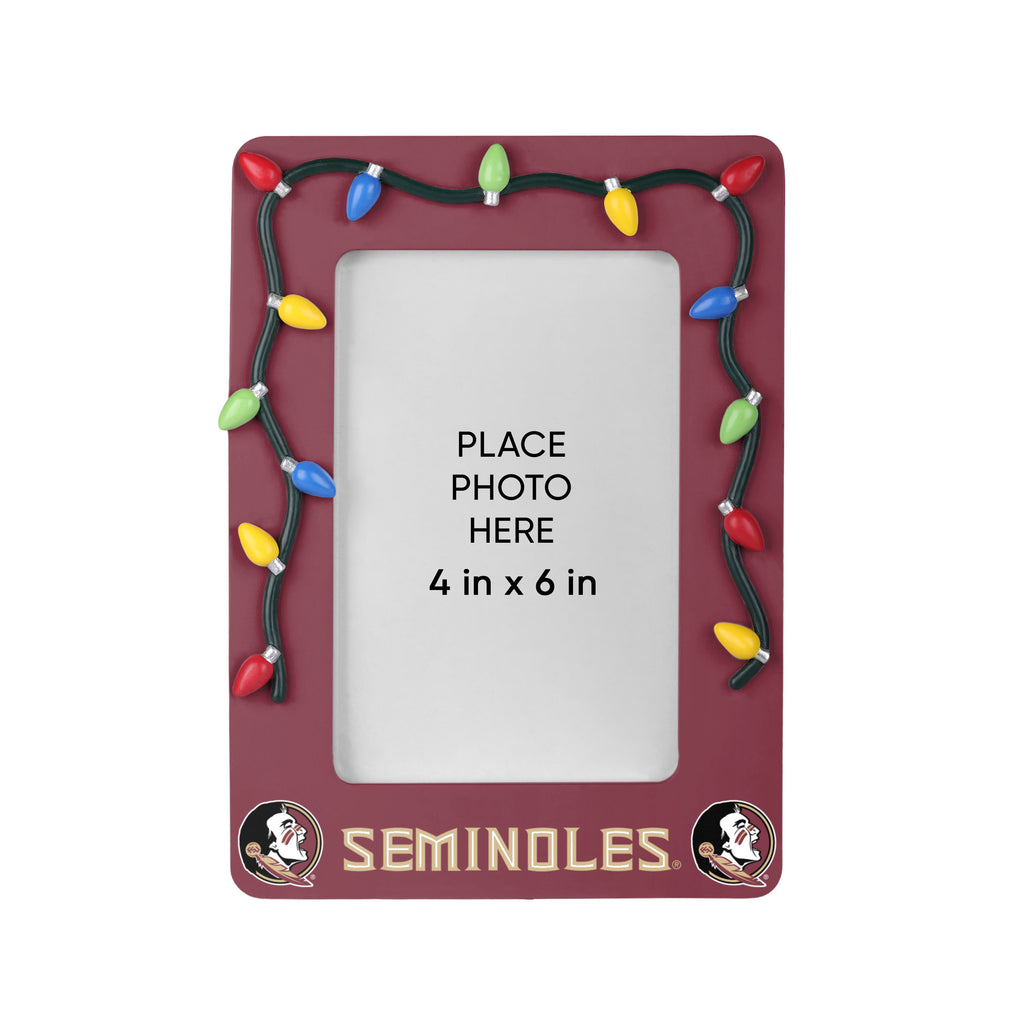 Florida State Seminoles Picture Frame with Holiday Lights