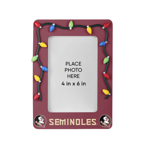 Florida State Seminoles Picture Frame with Holiday Lights