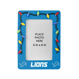 Detroit Lions Picture Frame with Holiday Lights