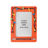 Denver Broncos Picture Frame with Holiday Lights