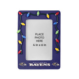 Baltimore Ravens Picture Frame with Holiday Lights