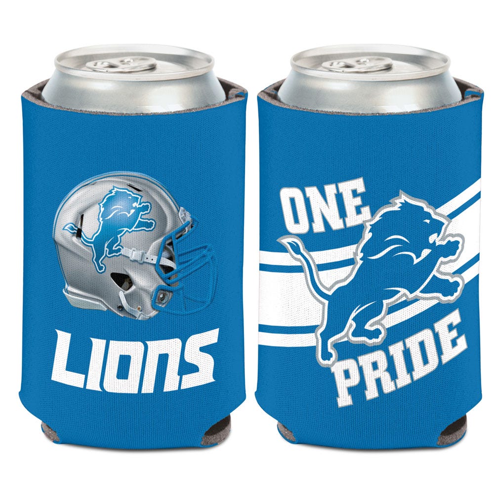 Detroit Lions Can Cooler Slogan Design