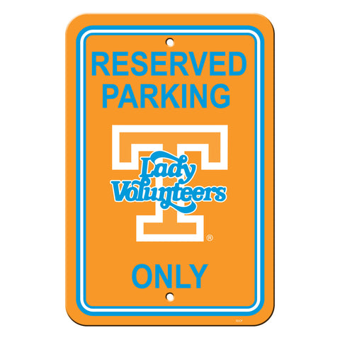 Tennessee Volunteers Sign 12x18 Plastic Reserved Parking Style Lady Vols Design CO