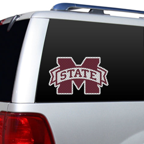 Mississippi State Bulldogs Window Film 12 Inch Die Cut