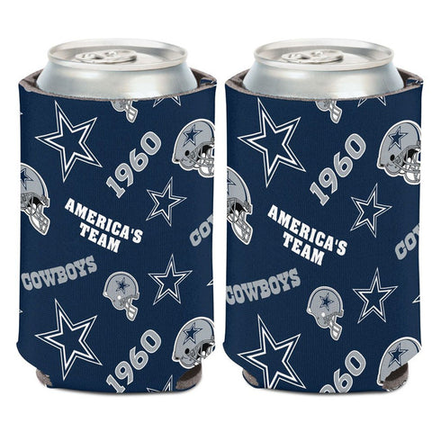 Dallas Cowboys Can Cooler Scatterprint Design