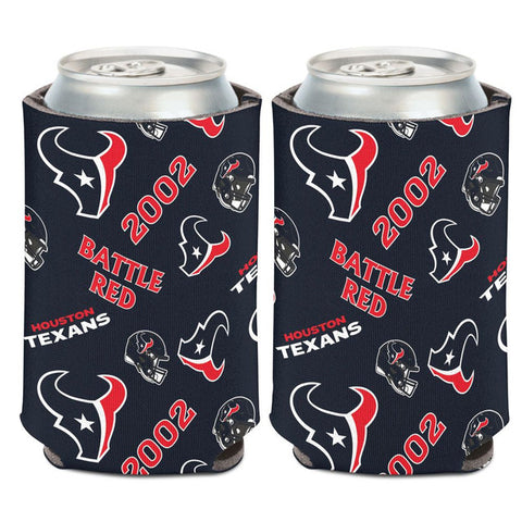 Houston Texans Can Cooler Scatterprint Design