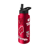 Wisconsin Badgers Quencher Bottle 34oz Stainless Steel Dreamweave
