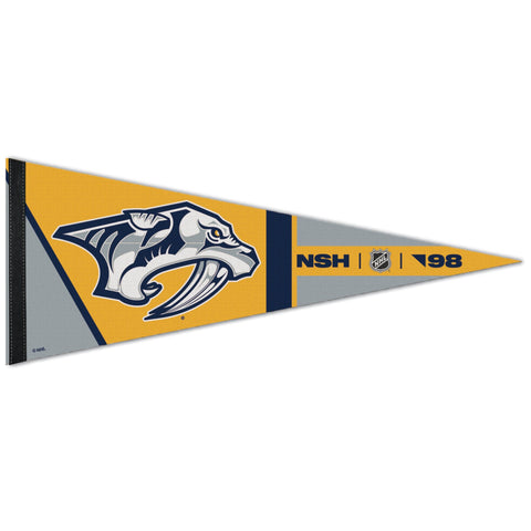 Nashville Predators Pennant 12x30 Premium Style Retro Design Special Order