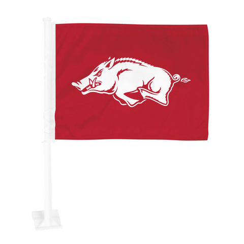 Arkansas Razorbacks Flag Car Primary Logo
