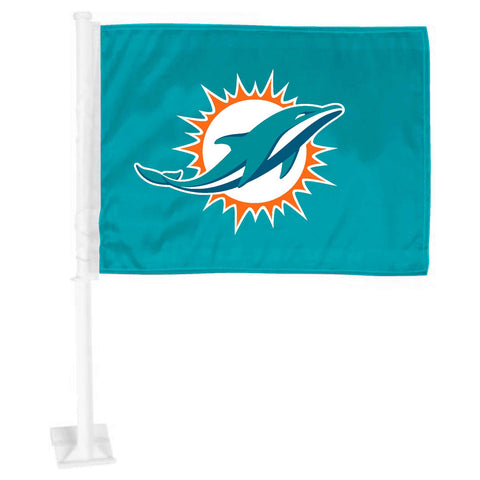 Miami Dolphins Flag Car Primary Logo