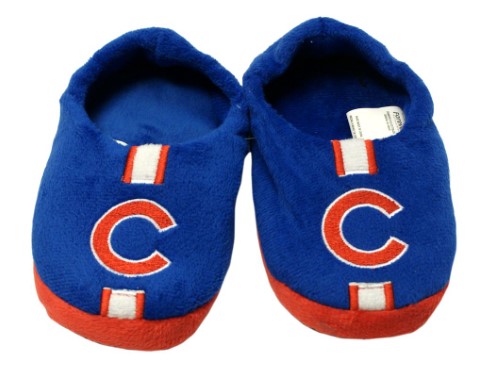 Chicago Cubs Slipper - Youth 4-7 Size 10-11 Stripe - (1 Pair) - M