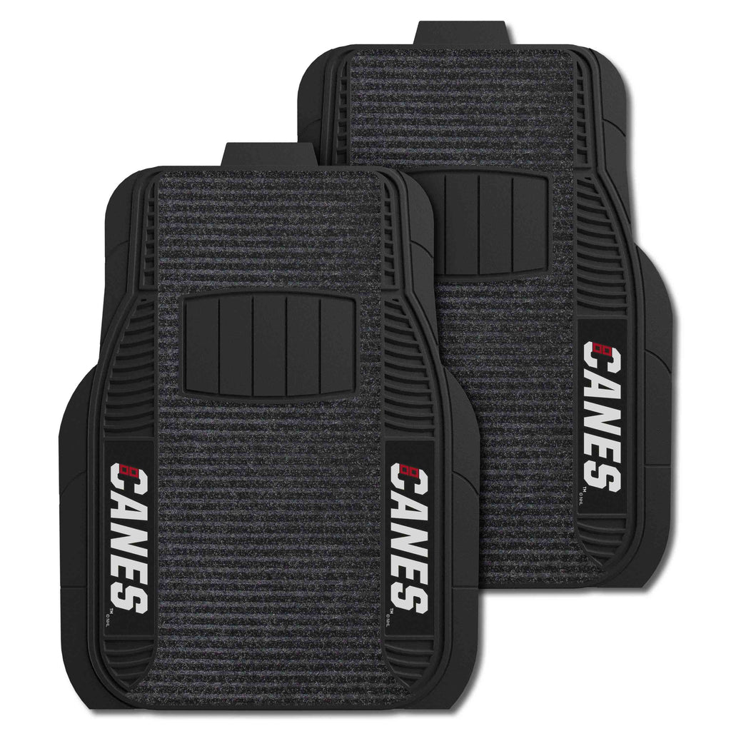 NHL - Carolina Hurricanes 2-pc Deluxe Car Mat Set