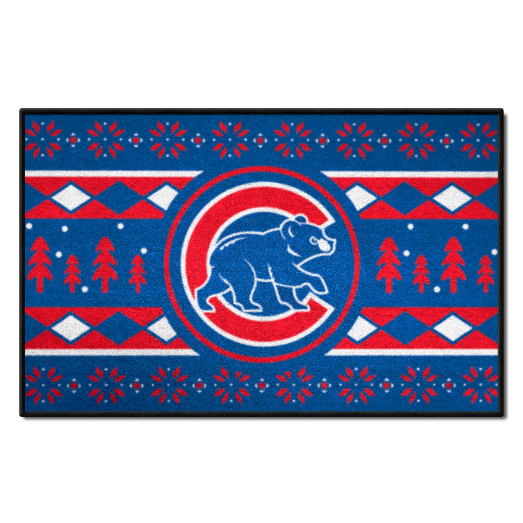 MLB - Chicago Cubs Starter Mat - Holiday Sweater