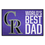 MLB - Colorado Rockies Starter Mat - World's Best Dad