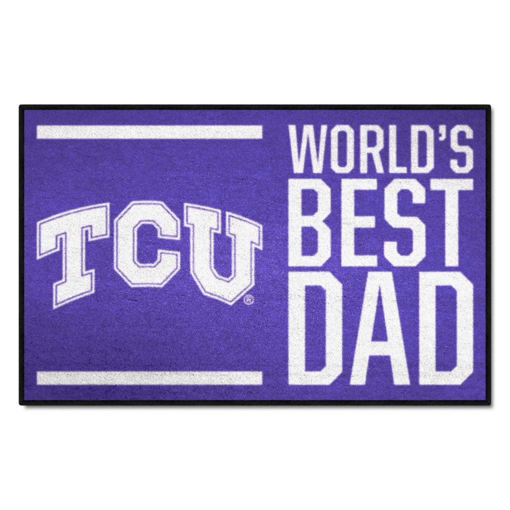 Texas Christian University  Starter Mat - World's Best Dad