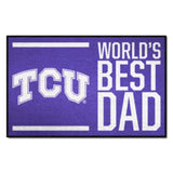 Texas Christian University  Starter Mat - World's Best Dad