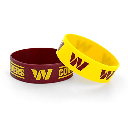 Washington Commanders Bracelets 2 Pack Wide Special Order