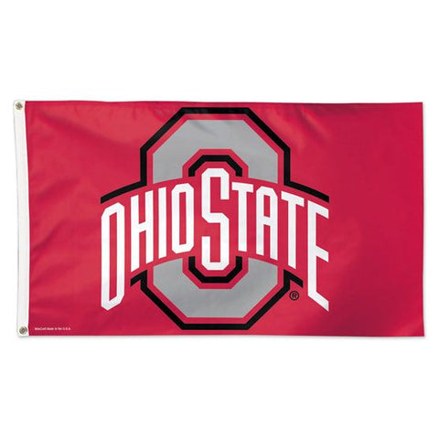 Ohio State Buckeyes Flag 3x5 Deluxe Style Red