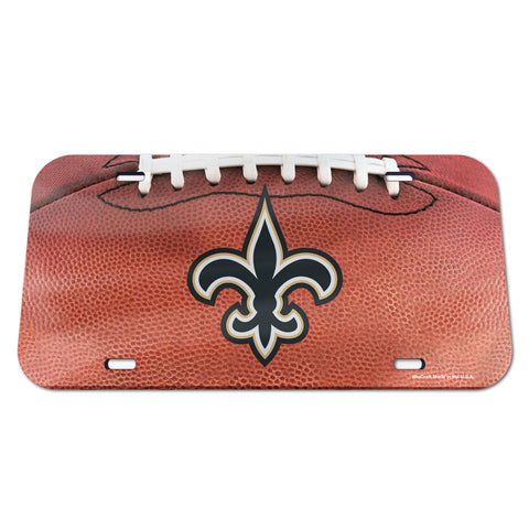 New Orleans Saints License Plate - Crystal Mirror - Football
