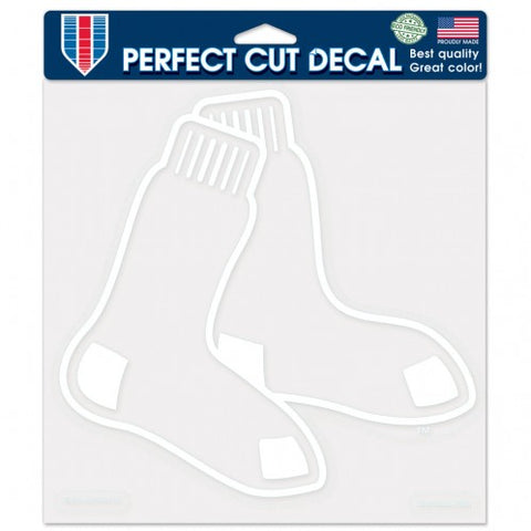 Boston Red Sox Decal 8x8 Die Cut White