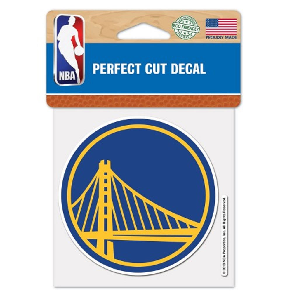 Golden State Warriors Decal 4x4 Perfect Cut Color - Special Order