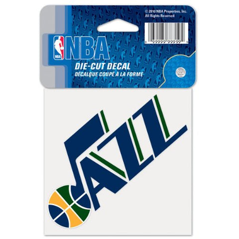 Utah Jazz Decal 4x4 Perfect Cut Color - Special Order
