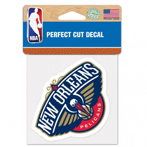 New Orleans Pelicans Decal 4x4 Perfect Cut Color - Special Order