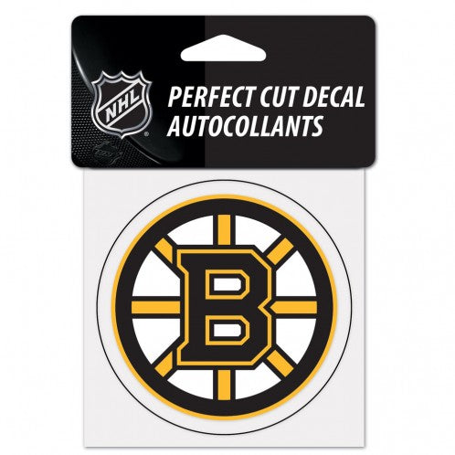 Boston Bruins Decal 4x4 Perfect Cut Color - Special Order