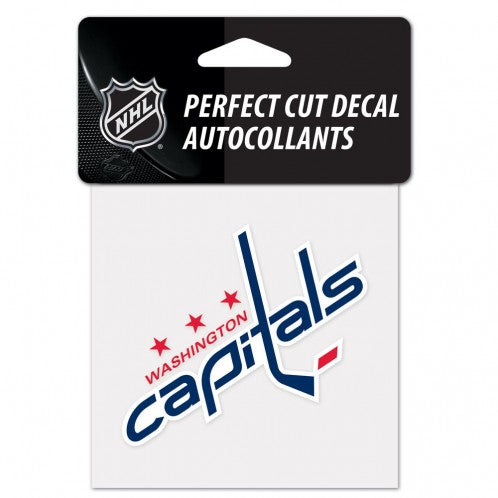Washington Capitals Decal 4x4 Perfect Cut Color - Special Order