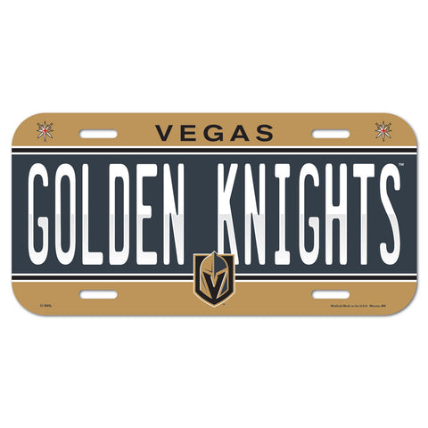 Vegas Golden Knights License Plate Plastic - Special Order