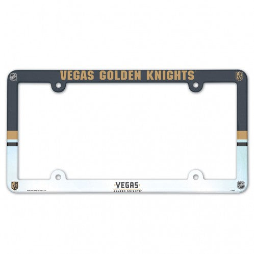 Vegas Golden Knights License Plate Frame Full Color Style