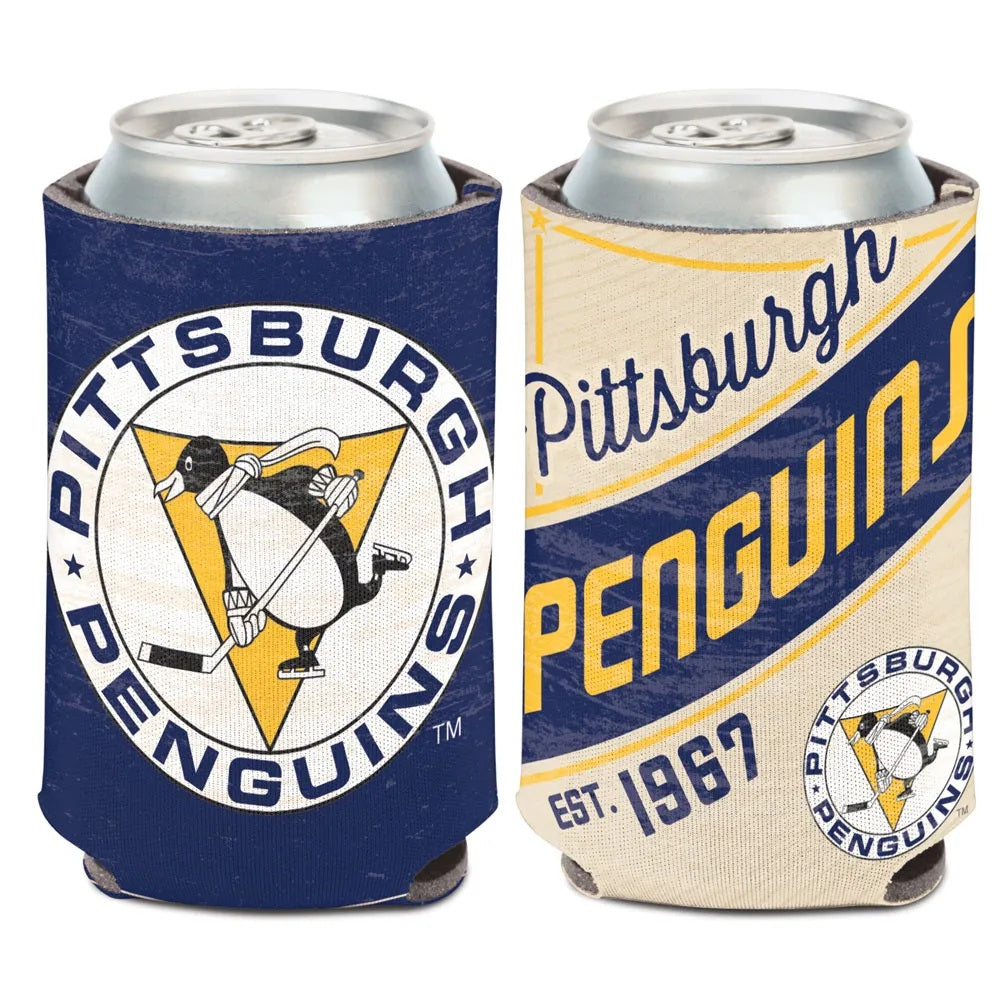 Pittsburgh Penguins Can Cooler Vintage Design - Special Order
