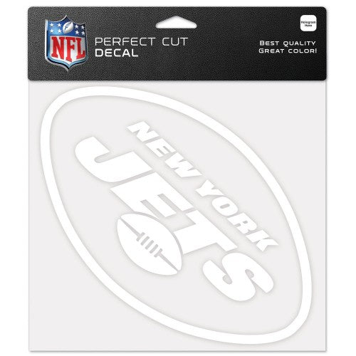 New York Jets Decal 8x8 Die Cut White - Special Order