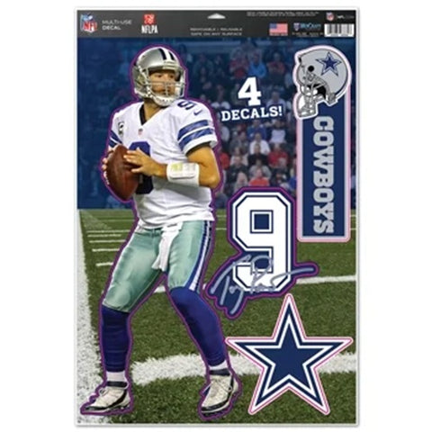 Dallas Cowboys Decal 11x17 Multi Use Tony Romo Design