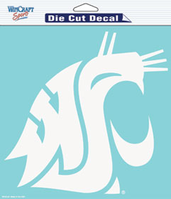 Washington State Cougars Decal 8x8 Die Cut - Special Order