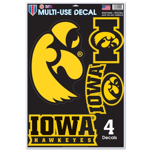 Iowa Hawkeyes Decal 11x17 Multi Use - Special Order