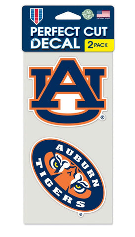 Auburn Tigers Set of 2 Die Cut Decals - Special Order