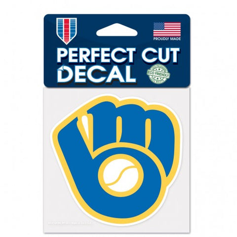 Milwaukee Brewers Decal 4x4 Perfect Cut Color