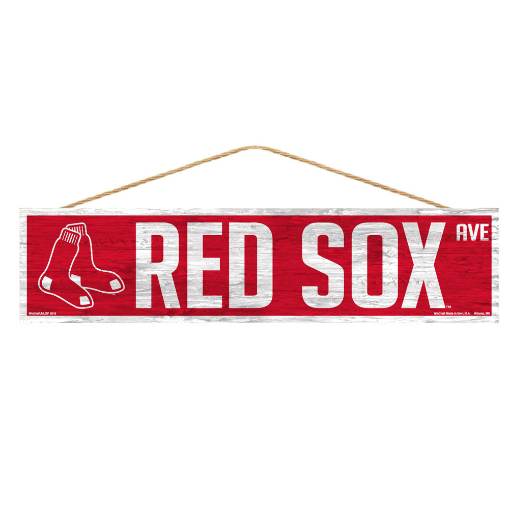 Boston Red Sox Sign 4x17 Wood Avenue Design - Special Order