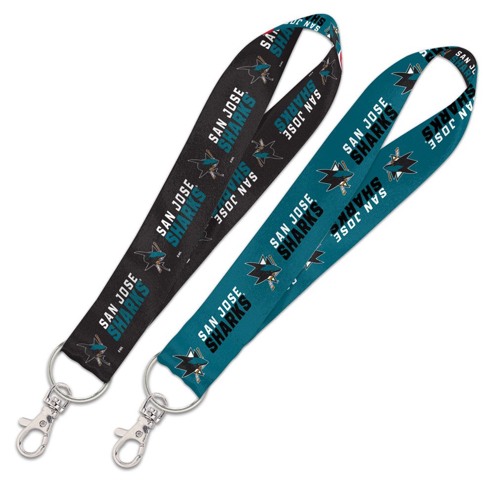 San Jose Sharks Key Strap 1 Inch - Special Order