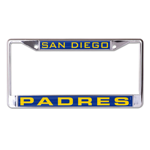 San Diego Padres License Plate Frame - Inlaid