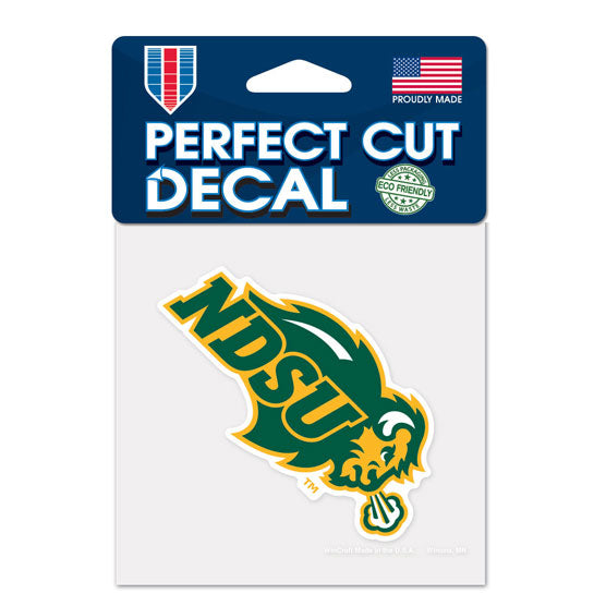 North Dakota State Bison Decal 4x4 Perfect Cut Color - Special Order
