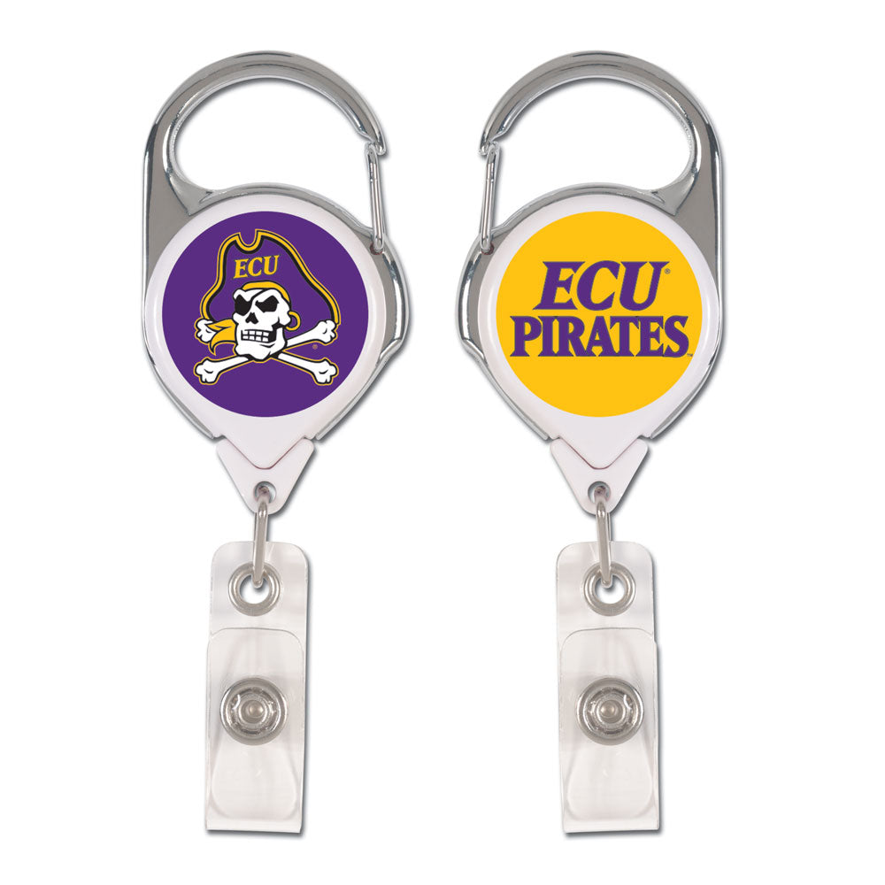 East Carolina Pirates Badge Holder Premium Retractable - Special Order