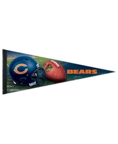 Chicago Bears Pennant 12x30 Premium Style Helmet Design