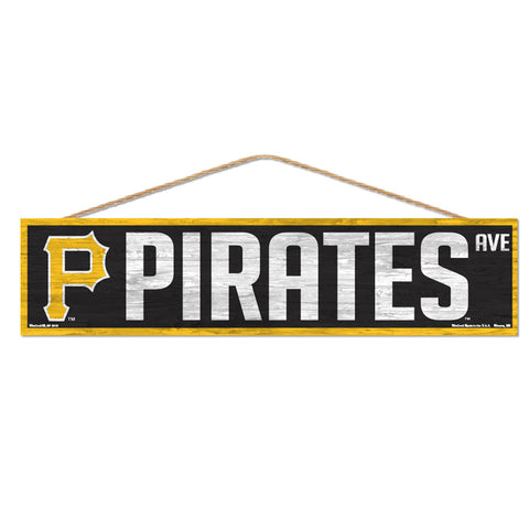 Pittsburgh Pirates Sign 4x17 Wood Avenue Design - Special Order