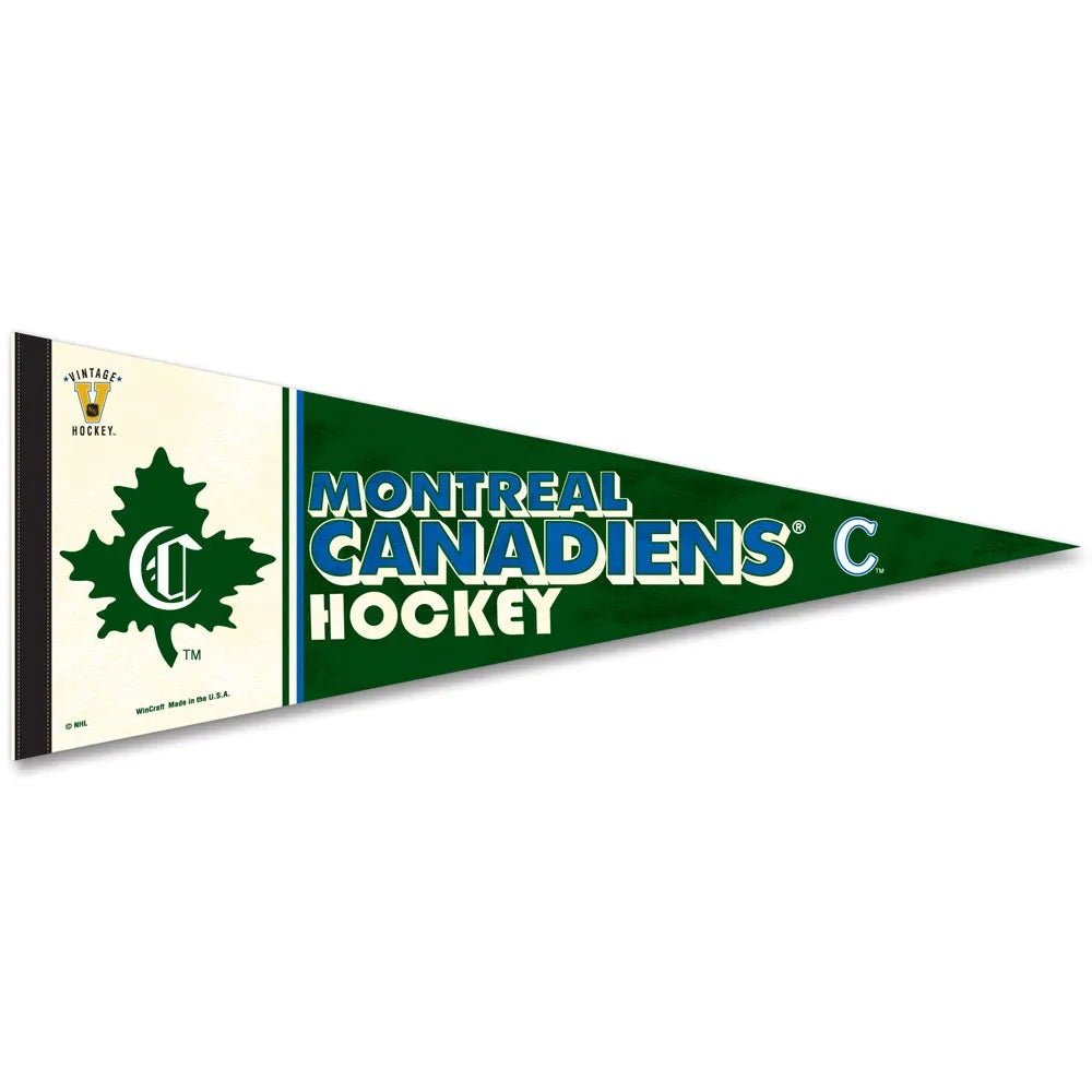 Montreal Canadiens Pennant 12x30 Premium Style Vintage Design - Special Order