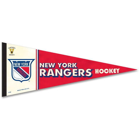 New York Rangers Pennant 12x30 Premium Style Vintage Design