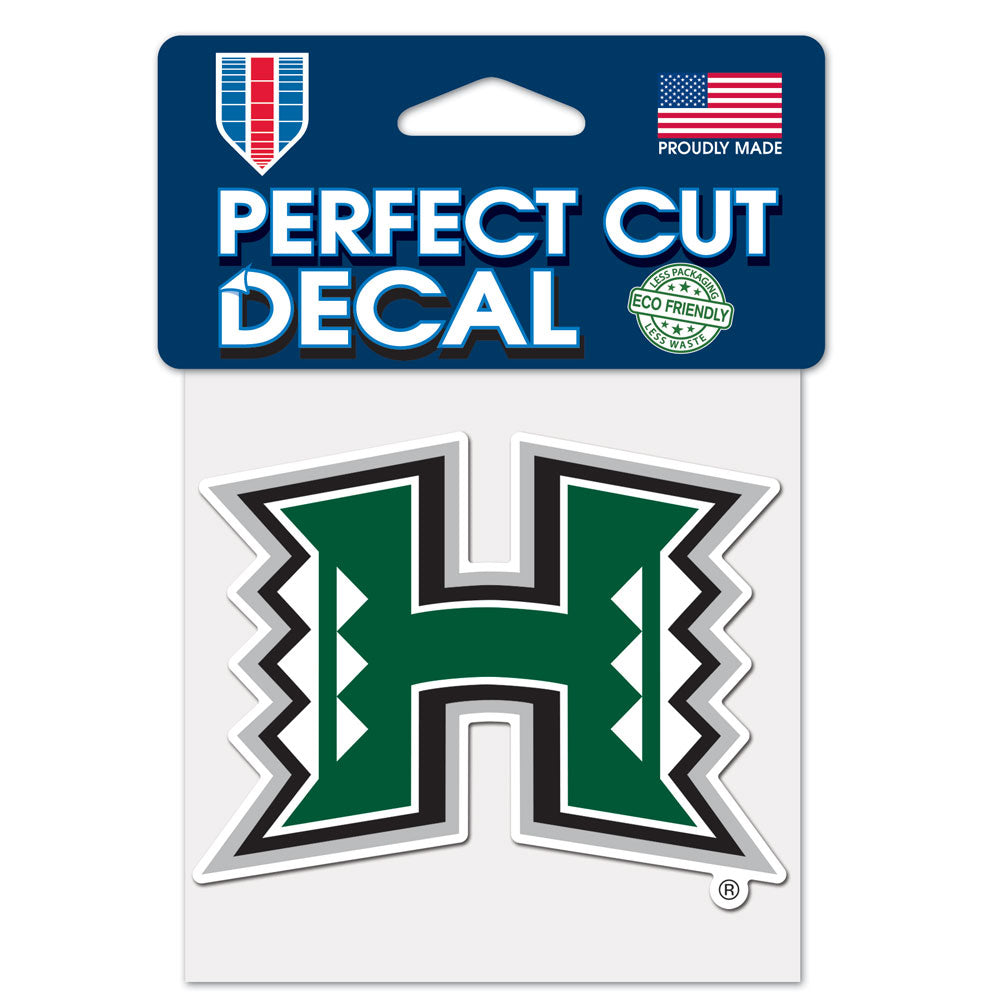 Hawaii Warriors Decal 4x4 Perfect Cut Color - Special Order